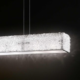 "Luce " lámpara colgante en cristal de Murano - 6 luces - transparente