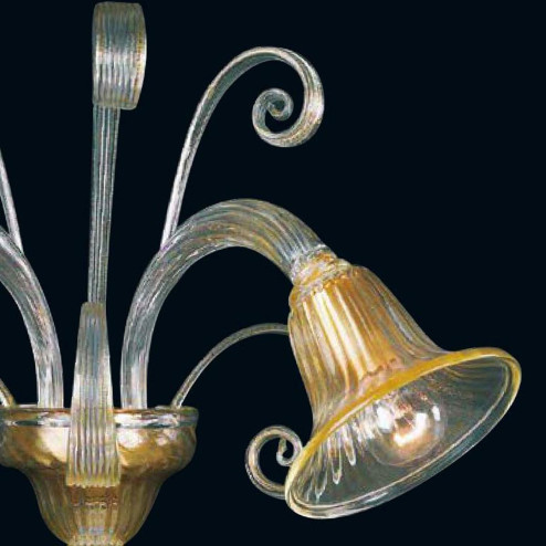 "Karlyn" Murano glass sconce - 2 lights - gold