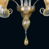 "Karlyn" Murano glas wandleuchte - 2 flammig - gold