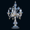 "Loralee" lampara de sobremesa de Murano - 5 luces - transparent, azul y oro