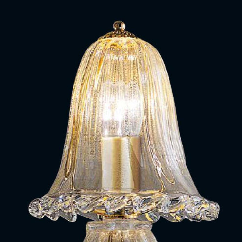 "Tish" Murano glass bedside lamp - 1 light - gold
