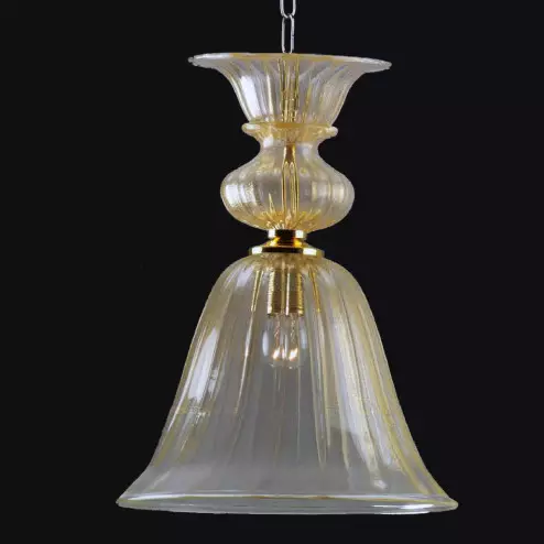 "Casimira" Murano glass pendant light - 1 light - gold