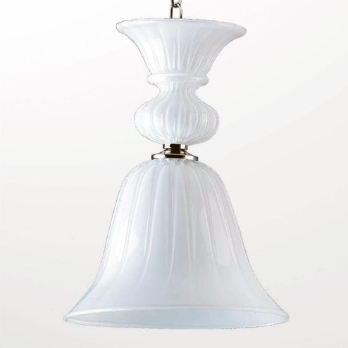 "Casimira" suspension en verre de Murano - 1 lumière - blanc