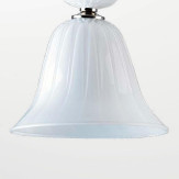 "Casimira" lámpara colgante en cristal de Murano - 1 luce - blanco