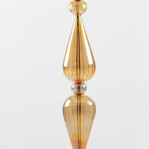 "Ethel" lampara de pie de Murano - 1 luce - ámbar y oro
