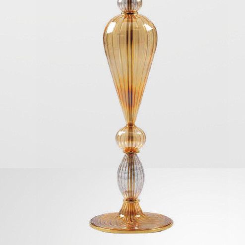 "Ethel" luminaire en verre de Murano - 1 lumière - ambre et or