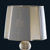 "Aish" Murano glass table lamp - 1 light - gold
