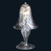 "Crista" lampara de mesita de noche de Murano - 1 luce - transparente