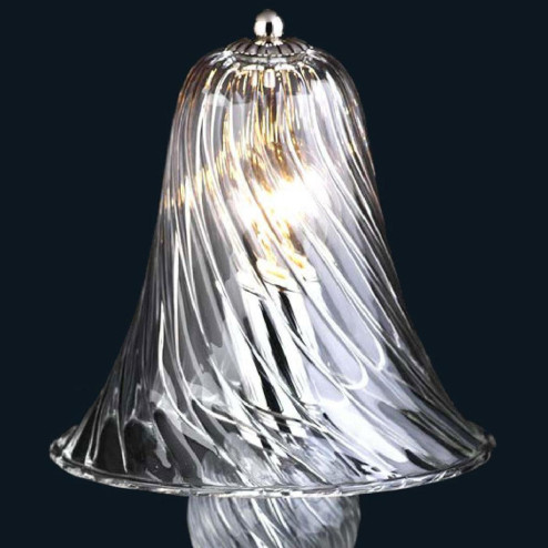 "Crista" lampe de chevet en verre de Murano - 1 lumière - transparent
