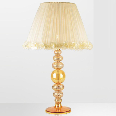 "Shayaan" lampe de table en verre de Murano - 1 lumière - ambre