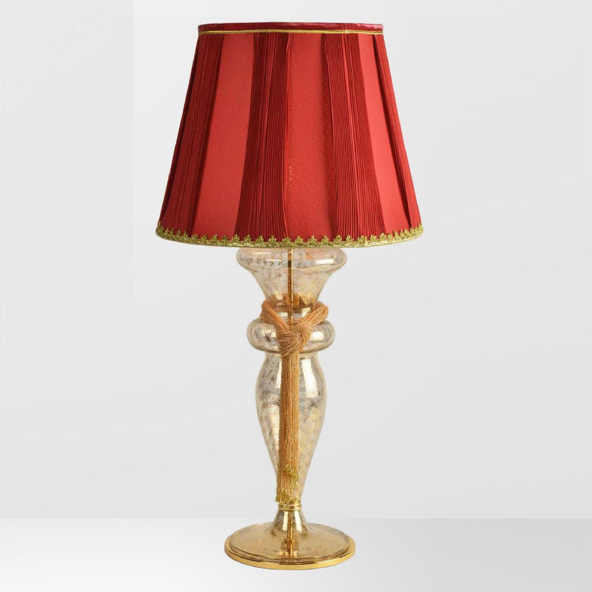 "Aydin" lampe de table en verre de Murano - 1 lumière - or