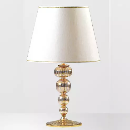 "Alayah" lampe de table en verre de Murano - 1 lumière - or