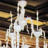 "Columbus" lampara de araña de Murano - 12+6+6 luces - blanco