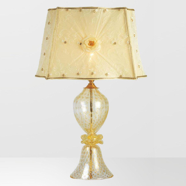 "Horace" lampara de mesita de noche de Murano - 1 luce - oro