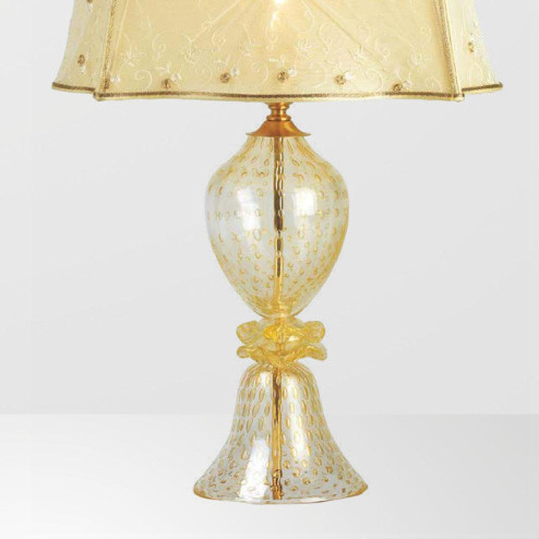"Horace" Murano glass bedside lamp - 1 light - gold