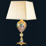 "Giselle" Murano glass table lamp - 1 light - multicolor