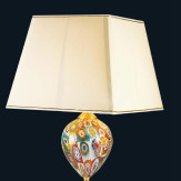 "Giselle" Murano glass table lamp - 1 light - multicolor