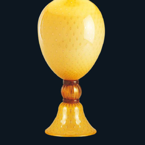 "Juanita" lampe de table en verre de Murano - 1 lumière - ambre