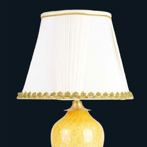 "Juanita" Murano glass bedside lamp - 1 light - amber