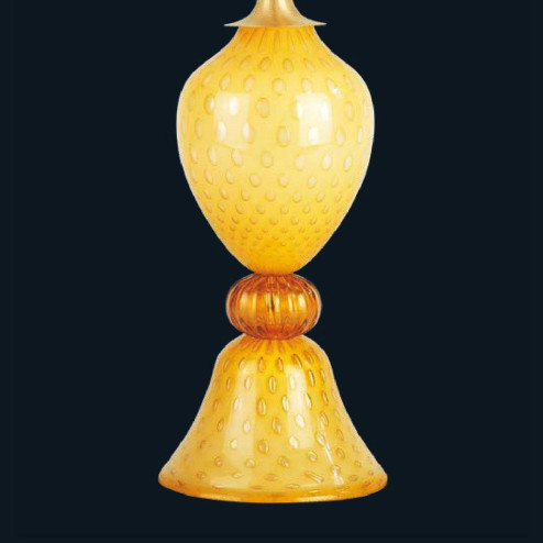 "Juanita" lampe de chevet en verre de Murano - 1 lumière - ambre