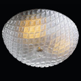 "Selah" lampara de techo de Murano - 3 luces - transparente