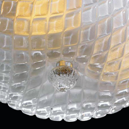 "Selah" plafonnier en verre de Murano - 3 lumières - transparent