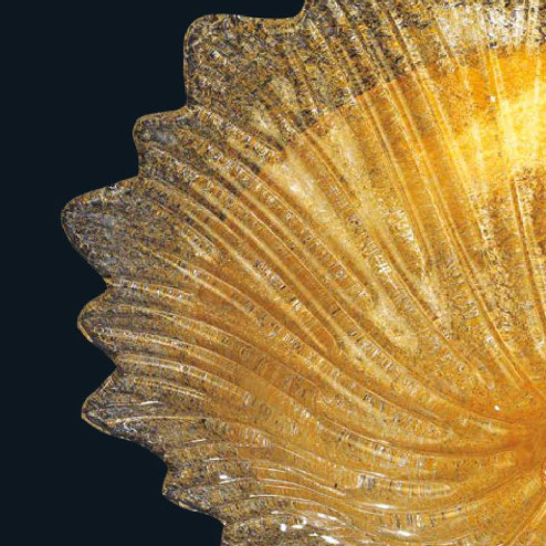 "Camille" plafonnier en verre de Murano - 3 lumières - ambre