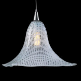 "Jamie" lámpara colgante en cristal de Murano - 1 luce - blanco