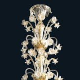 "Malachia" lampara de araña de Murano - 12+8 luces - oro