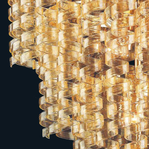 "Adison" Murano glass pendant light - 13 lights - gold