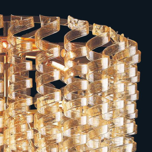 "Adison" Murano glass pendant light - 13 lights - gold