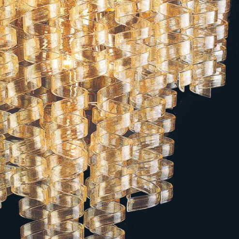 "Adison" Murano glas hangeleuchte - 13 flammig - gold