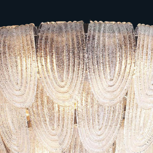 "Janae" Murano glass pendant light - 13 lights - transparent