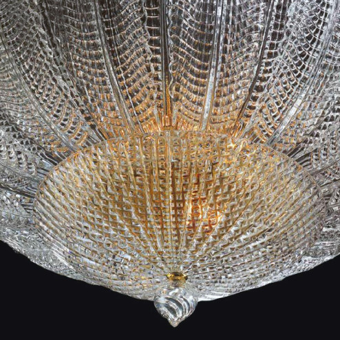 "Yara" Murano glas deckenleuchte - 6 flammig - transparent