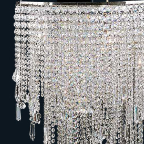 "Maddiso" lámpara colgante en cristal de Murano - 7 luces - transparente