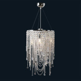 "Maddiso" lámpara colgante en cristal de Murano - 4 luces - transparente