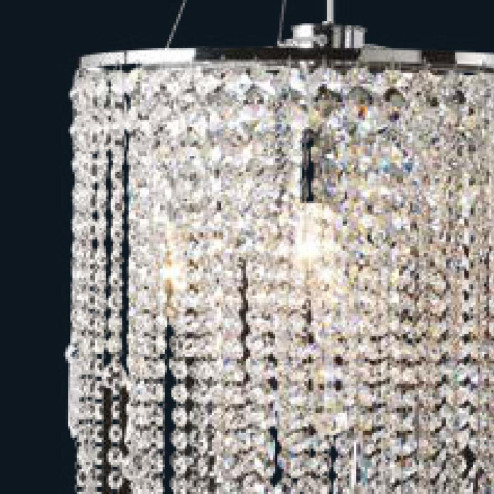 "Maddiso" lámpara colgante en cristal de Murano - 4 luces - transparente