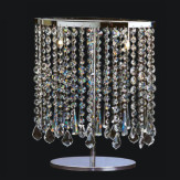 "Taran" Murano glass table lamp - 2 lights - transparent