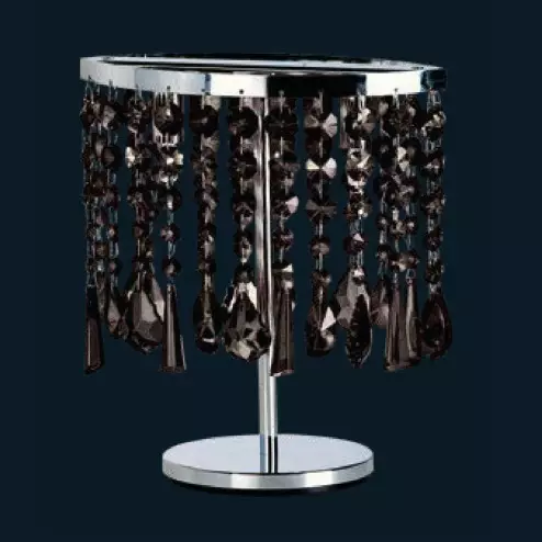 "Taran" lampara de mesita de noche de Murano - 2 luces - negro