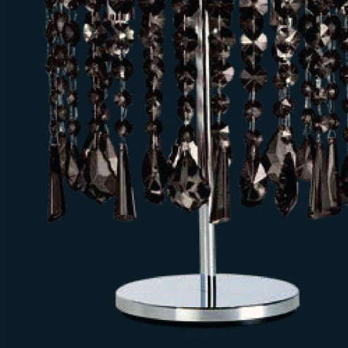 "Taran" lampe de chevet en verre de Murano - 2 lumières - noir