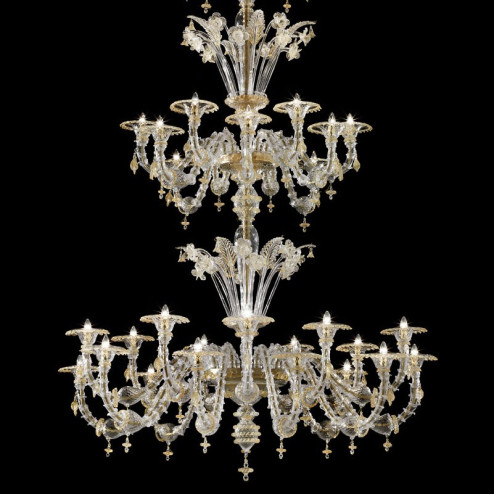 Bellini Murano glass chandelier - gold color