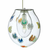 "Lorelei" Murano glass pendant light - 1 light - multicolor
