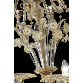Bellini lampara de araña de Murano - oro 24K