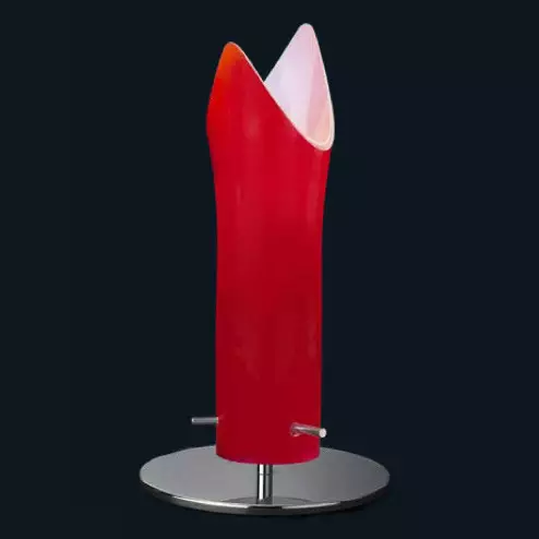 "Spacco" Murano glass bedside lamp - 1 light - red