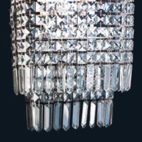 "Alistar" applique en verre de Murano - 2 lumières - transparent