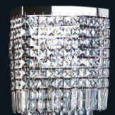 "Alistar" aplique de pared de Murano - 2 luces - transparente