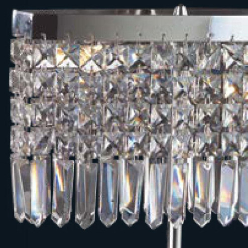"Alistar" lampe de chevet en verre de Murano - 2 lumières - transparent