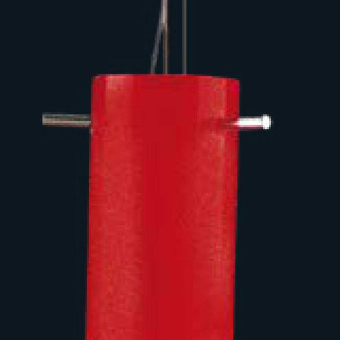 "Spacco" Murano glas hangeleuchte - 1 flammig - rot