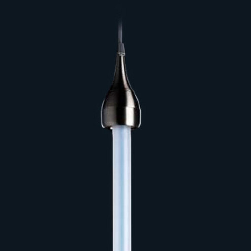 "Dawson" suspension en verre de Murano - 1 lumière - transparent