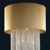 "Ellouise" lampara de araña de Murano - 13 luces - transparente